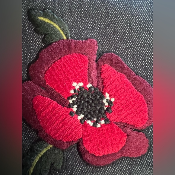 Kate Spade NEW Grove Street Poppy Sammi Denim Floral Embroidered Backpack NWT - Picture 11 of 16